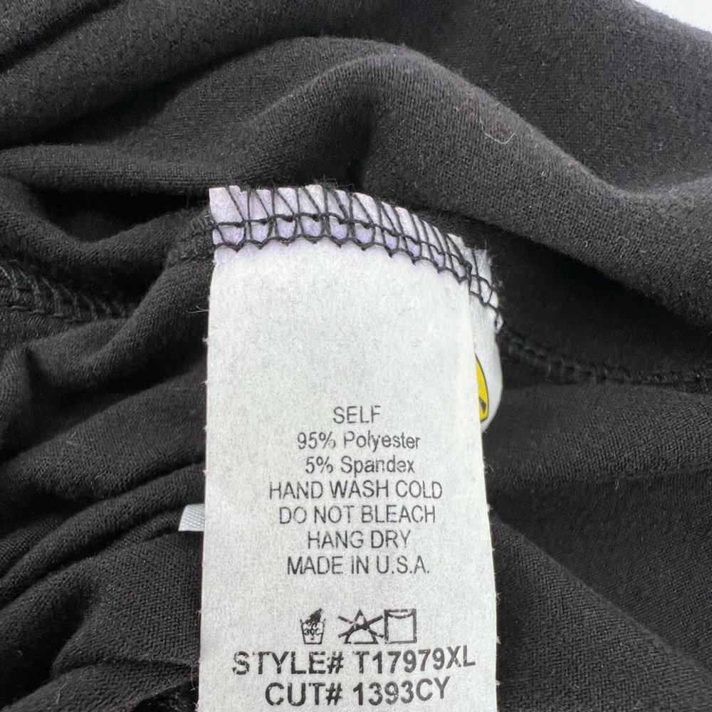 White Birch Top Womens Black With 3/4 Dolman Sleeve Batwing Sleeve Soft Feel NEW - Picture 8 of 8